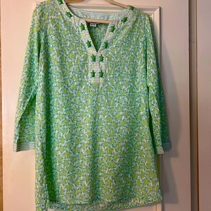 VINEYARD VINES Turtle Beaded Swim Coverup Dress - Size S